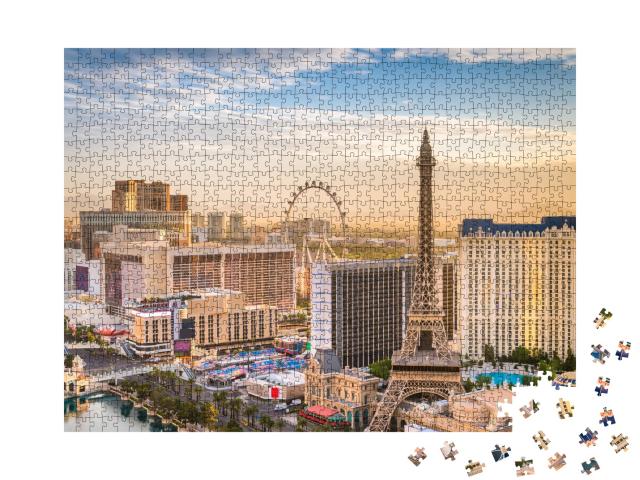 Puzzle 1000 Teile „Die Skyline von Las Vegas“