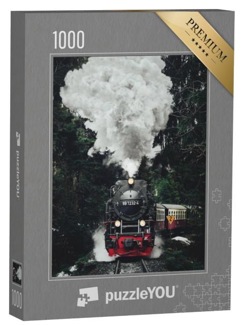 Puzzel 1000 stukjes „Historische stoomlocomotief“