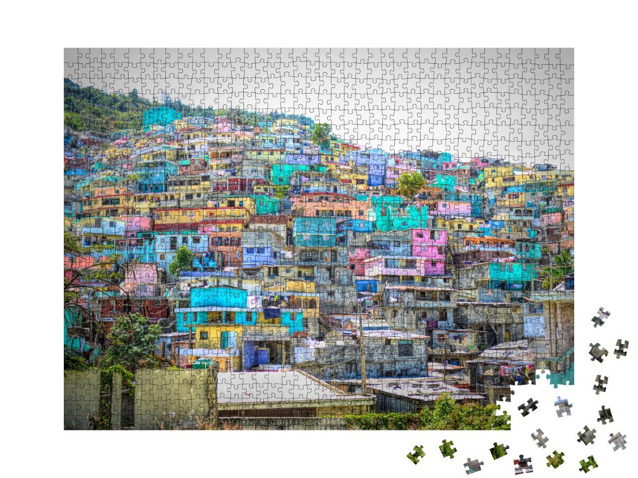 Puzzle 1000 Teile „Port-Au-Prince, Haiti“
