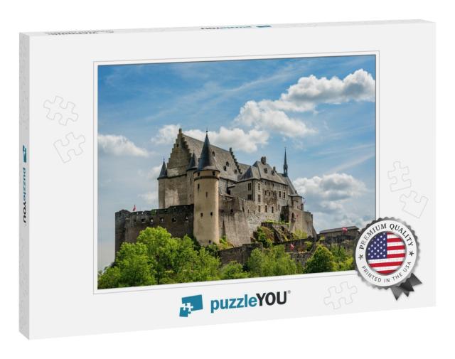 Castle of Vianden in Luxembourg. Famous Landmark in the R... Jigsaw Puzzle