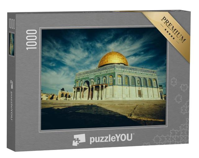 Puzzel 1000 stukjes „De Rotskoepel met zijn gouden koepel, Jeruzalem, Israël“