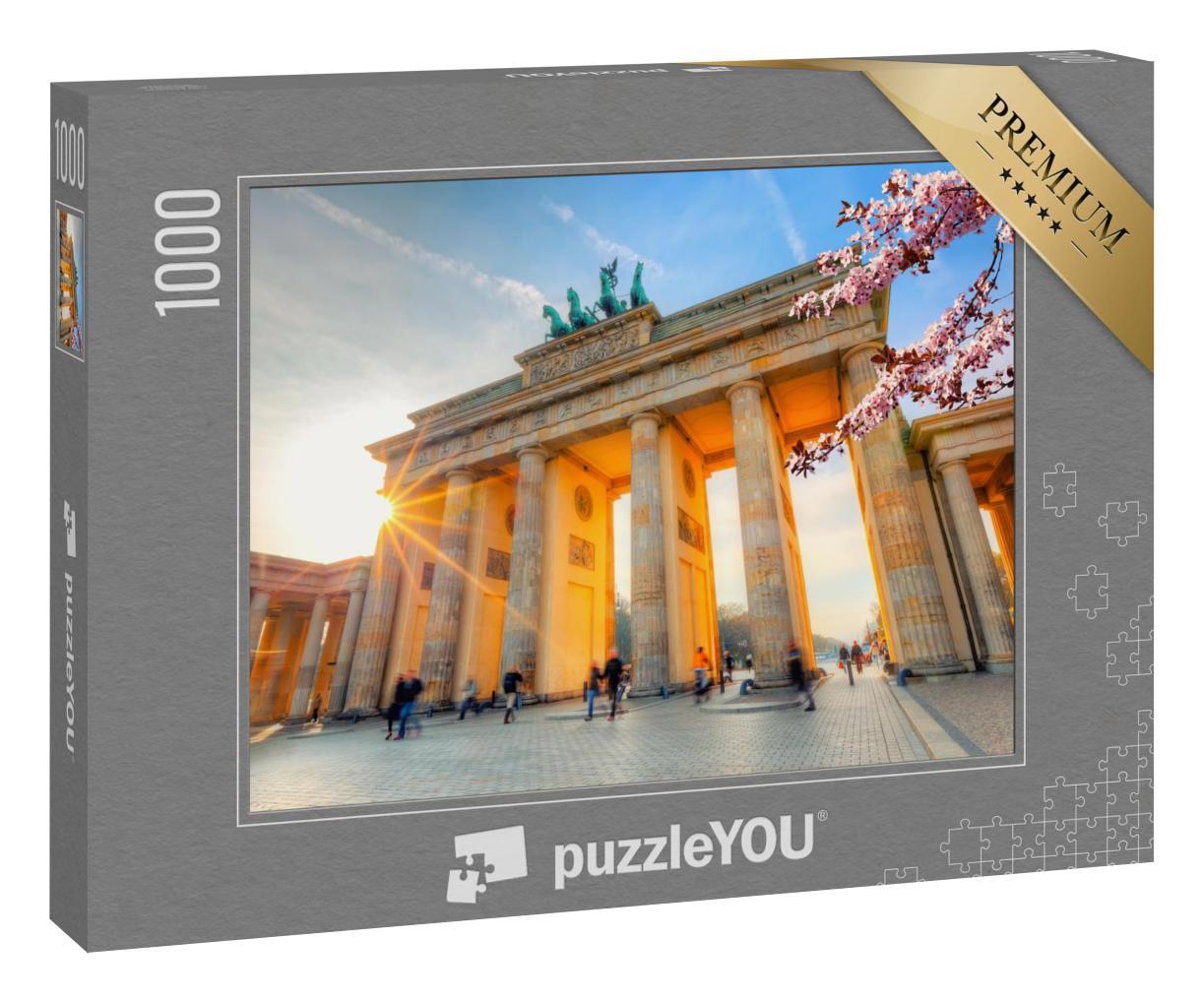 Puzzle 1000 Teile „Brandenburger Tor im Frühling, Berlin“