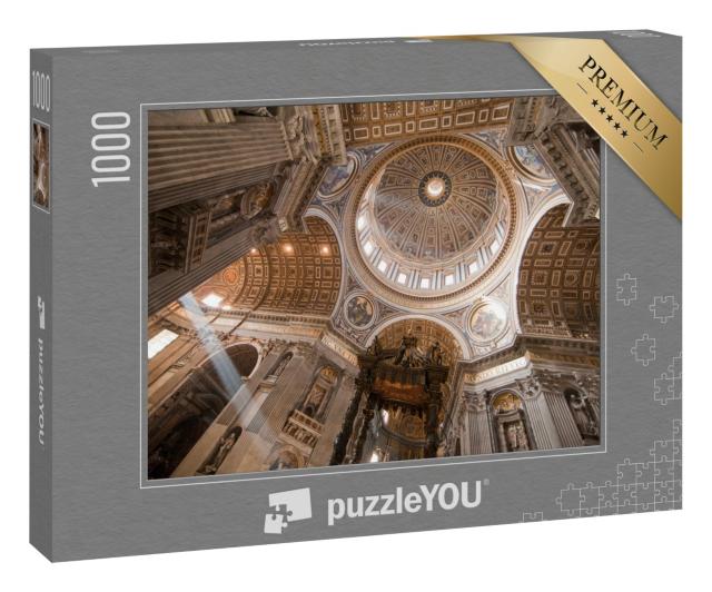 Puzzle 1000 Teile „Die Innenseite der Kuppel des Petersdoms im Vatikan“