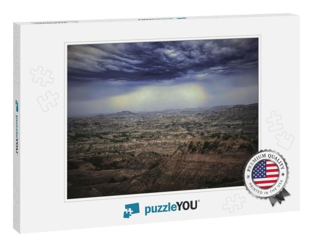 Theodore Roosevelt National Park Before the Thunderstorm... Jigsaw Puzzle