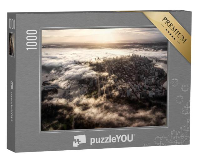 Puzzel 1000 stukjes „Luchtfoto van Vancouver, Canada“