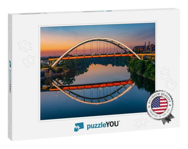 Downtown Nashville Tennessee Along the Cumberland River... Jigsaw Puzzle