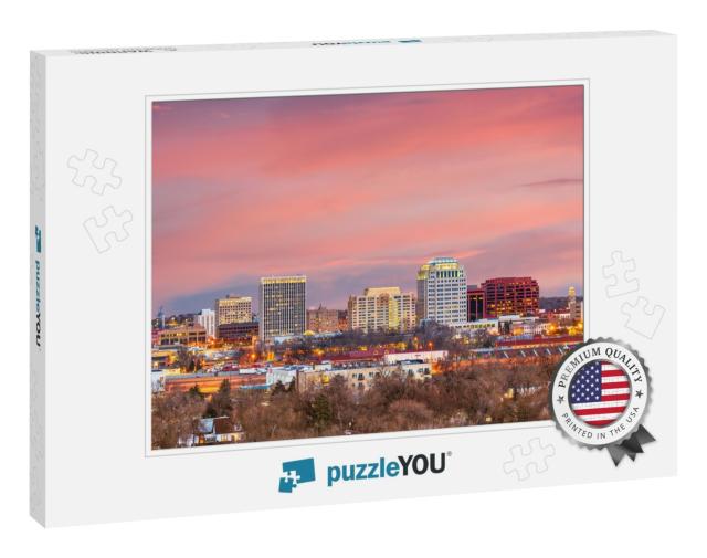 Colorado Springs, Colorado, USA Downtown City Skyline At D... Jigsaw Puzzle