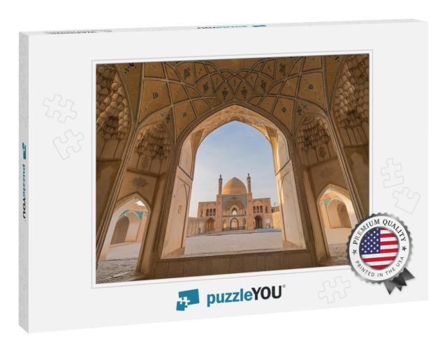 A Historical Mosque in Kashan, Iran. the Mosque Was Built... Jigsaw Puzzle