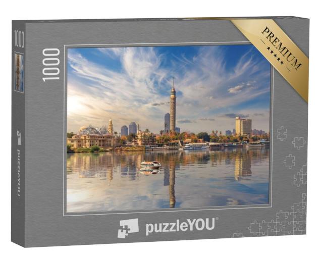 Puzzel 1000 stukjes „Centrum van Caïro aan de Nijl, Egypte“