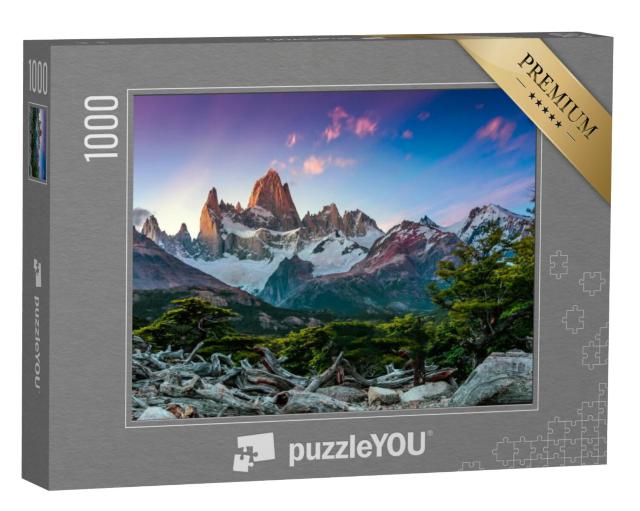 Puzzel 1000 stukjes „De berg Fitz Roy in Zuid-Patagonië“