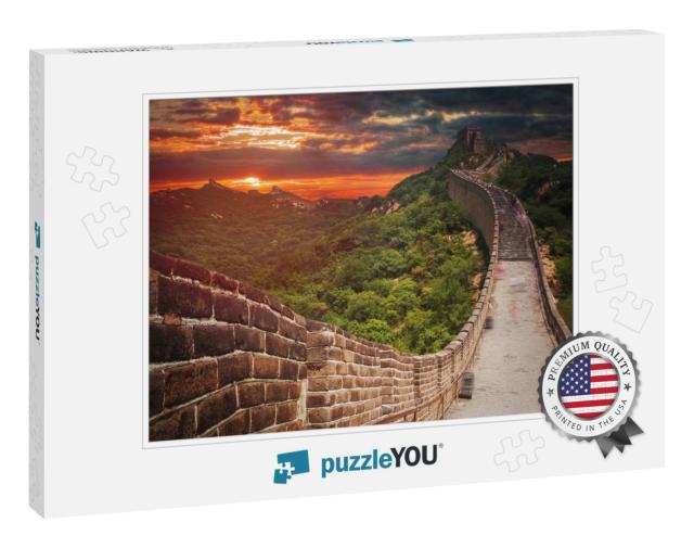 Great Chinese Wall in the Mountains Near Beijing... Jigsaw Puzzle