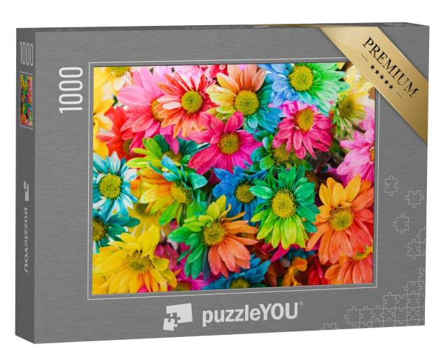 Puzzel 1000 stukjes „Regenboog madeliefje“