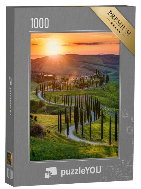 Puzzel 1000 stukjes „Lente in Toscane, Italië“