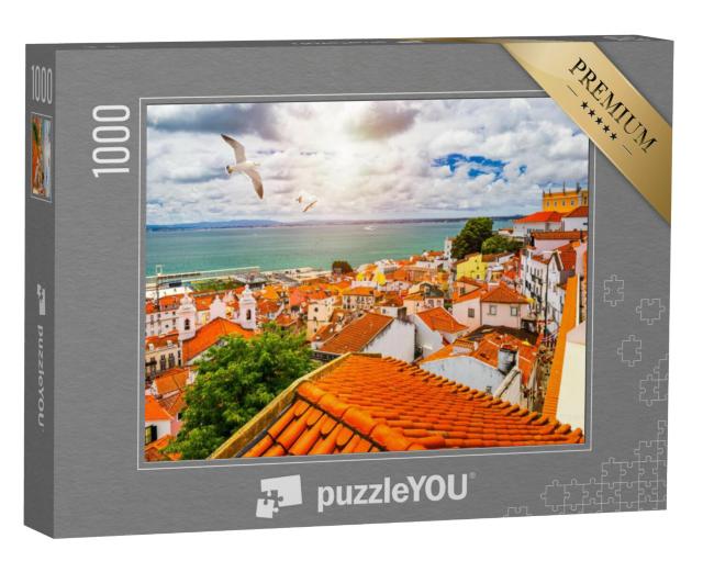 Puzzel 1000 stukjes „Historische wijk Alfama in Lissabon, Portugal“