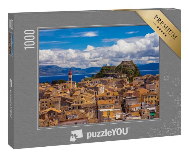 Puzzle 1000 Teile „Blick auf die Altstadt von Korfu, Griechenland“