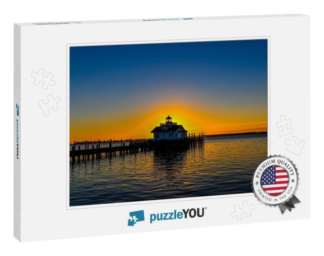 Outer Banks Sunrise Behind the Lighthouse... Jigsaw Puzzle