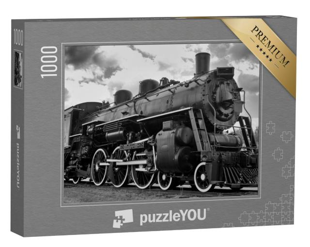 Puzzel 1000 stukjes „Oude stoomlocomotief“