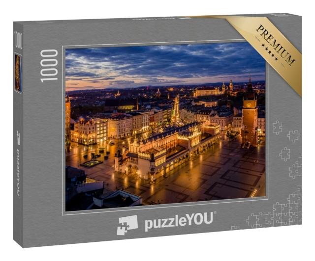 Puzzle 1000 Teile „Hauptplatz von Krakau, Polen“