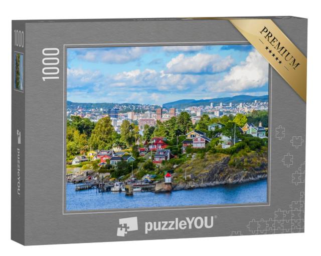 Puzzel 1000 stukjes „Oslo, een stad aan de fjord“