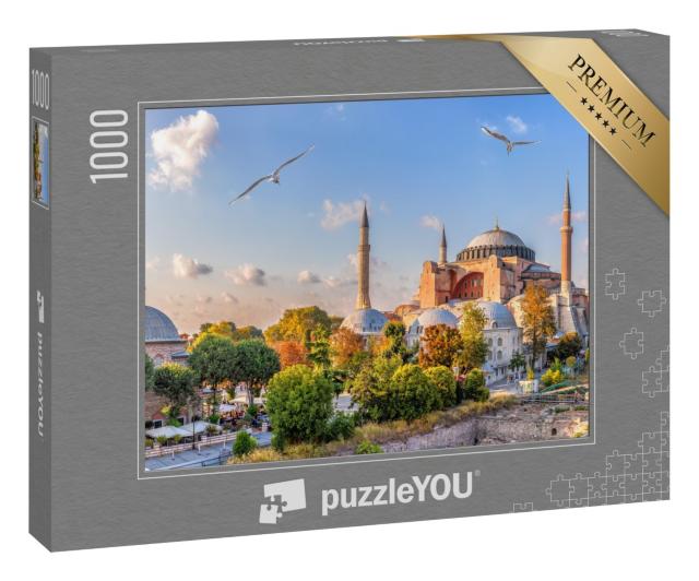 Puzzle „Aussicht auf die Hagia Sophia, Istanbul, Türkei“