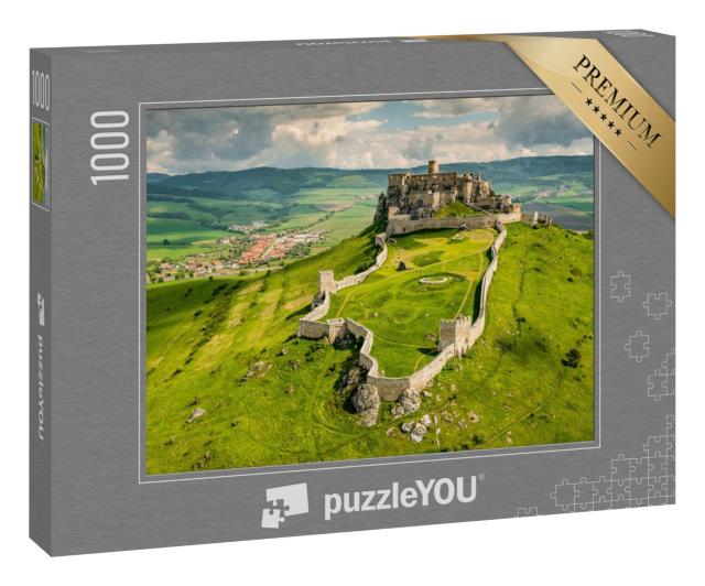 Puzzle 1000 Teile „Zipser Burg, zweitgrößte Burg in Mitteleuropa, Slowakei“