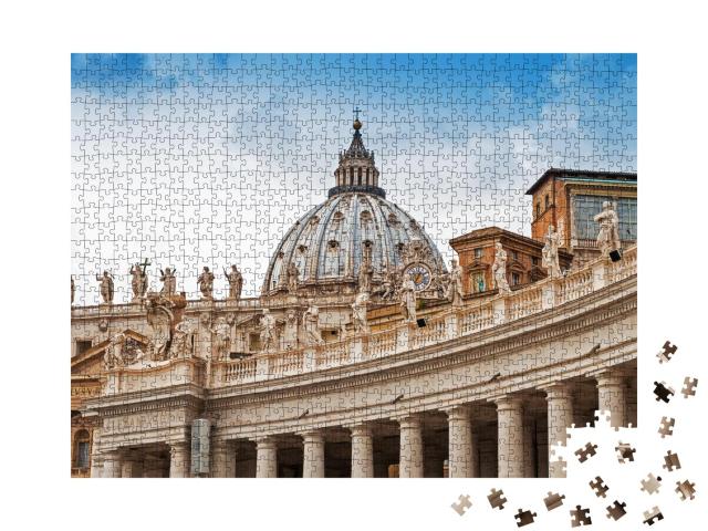 Puzzle 1000 Teile „Fragmente der päpstlichen Basilika St. Peter im Vatikan“