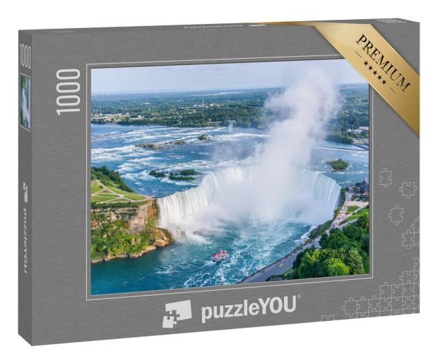 Puzzle „Niagarafälle Luftaufnahme, Kanada“