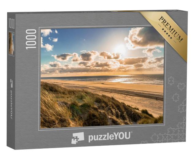 Puzzel 1000 stukjes „Wilde Noordzeekust met dramatische lucht, Nederland“