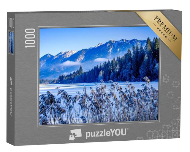 Puzzel 1000 stukjes „Winterlandschap in de bergen Karwendel en Wetterstein“