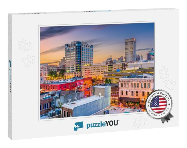 Memphis, Tennessee, USA City Skyline Over Beale Street At... Jigsaw Puzzle