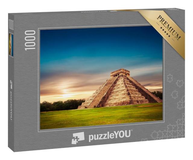 Puzzle 1000 Teile „Tempel von Kukulkan, Pyramide in Chichén Itzá, Yucatan, Mexiko“