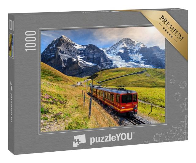 Puzzle 1000 Teile „Jungfraubahn im Berner Oberland, Schweiz“