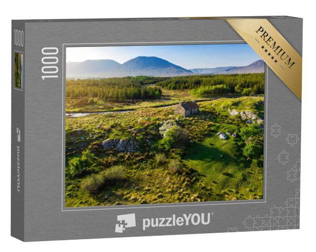 Puzzel 1000 stukjes „Stenen huisje in Connemara, Ierland“