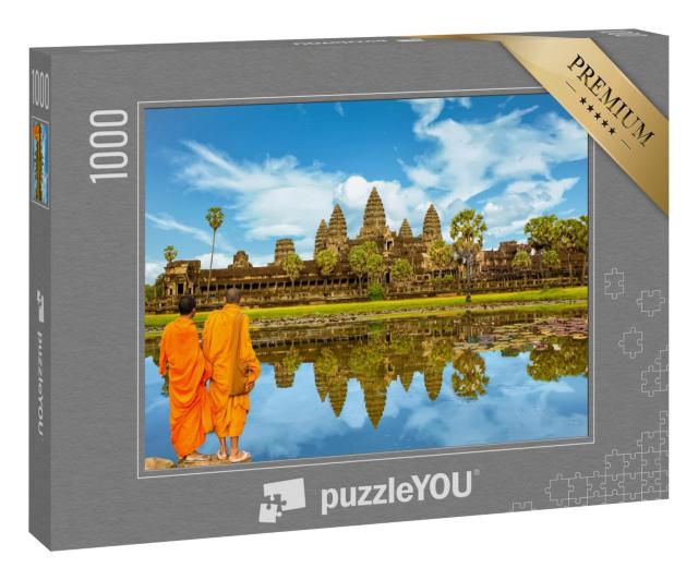 Puzzle 100 Teile „Angkor Wat: Tempelanlage und größtes religiöses Monument der Welt, Kambodscha“