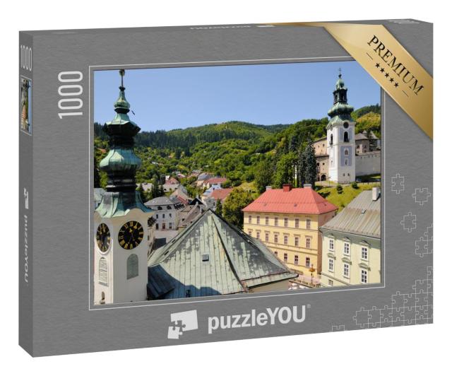 Puzzle 1000 Teile „Malerische Stadt Banska Stiavnica, Slowakei“