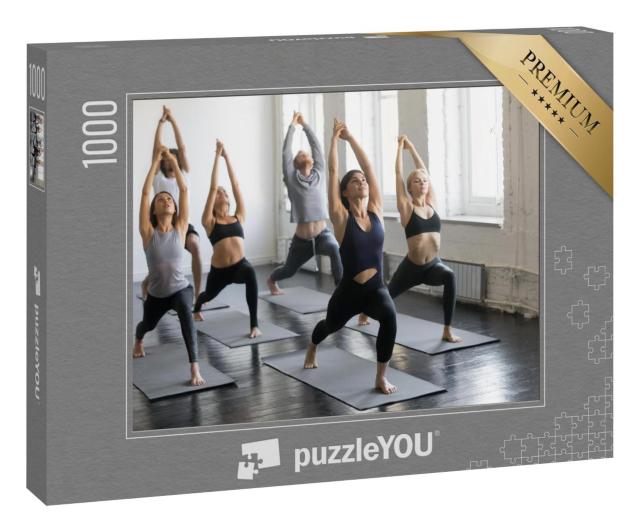 Puzzle 1000 Teile „Yoga-Praxis: Virabhadrasana, Krieger-Pose“