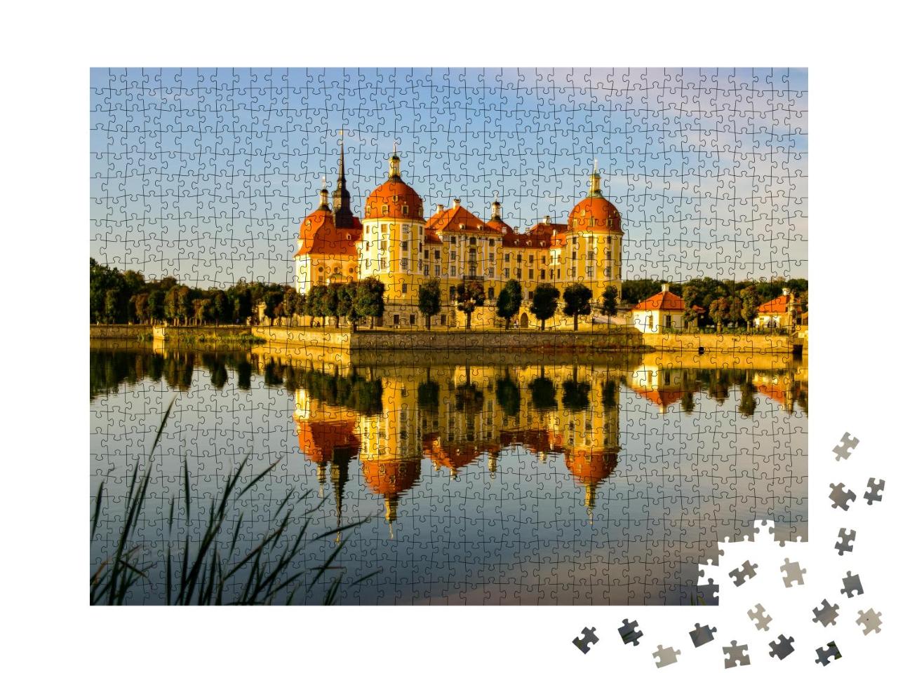 Puzzle 1000 Teile „Historisches Jagdschloß Moritzburg“
