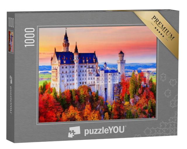 Puzzel 1000 stukjes „Neuschwanstein, het sprookjeskasteel van koning Ludwig II.“