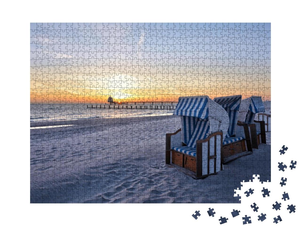 Puzzle 1000 Teile „Strand des Ostseebades Zingst“
