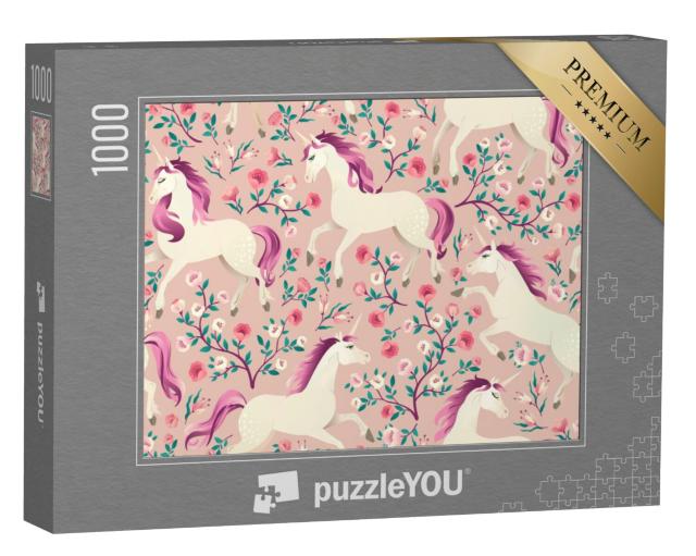 Puzzel 1000 stukjes „Vintage eenhoorn“