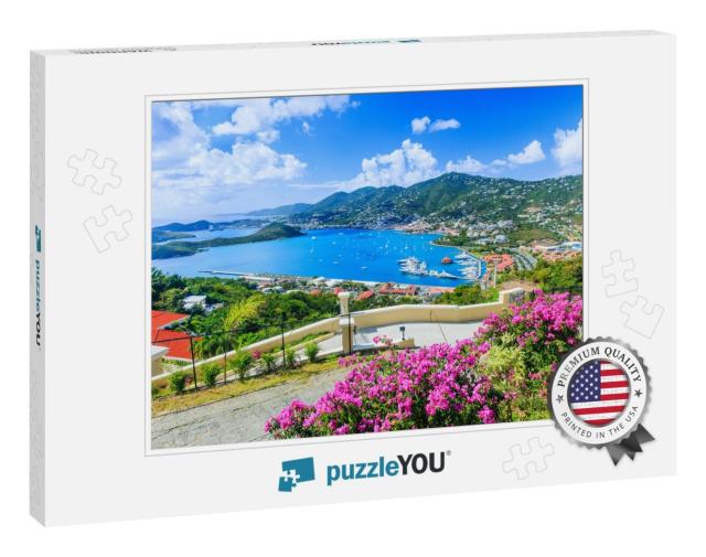 Caribbean, St Thomas Us Virgin Islands. Panoramic View... Jigsaw Puzzle