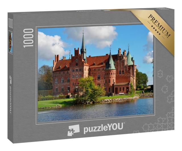 Puzzle 1000 Teile „Schloss Egeskov, ein märchenhaftes Wahrzeichen in Dänemark“