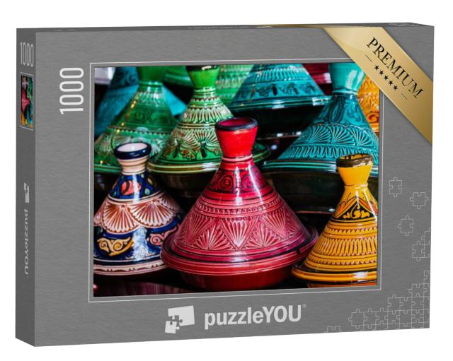 Puzzel 1000 stukjes „Keramische tajine, Marokko“