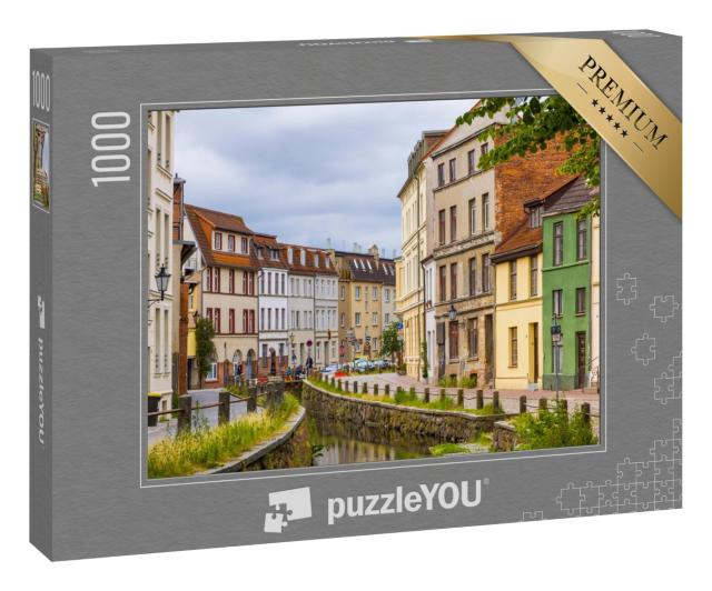 Puzzle 1000 Teile „In den Straßen der Altstadt von Wismar“