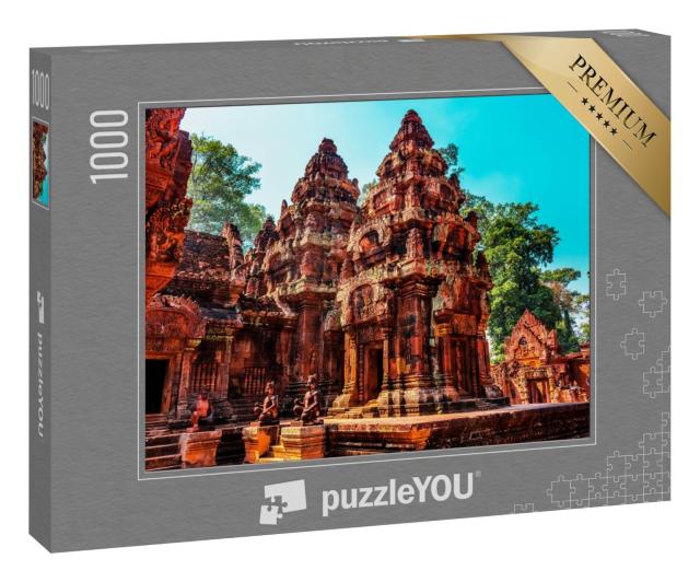 Puzzle 1000 Teile „Der rote Tempel, Siem Reap, Kambodscha“