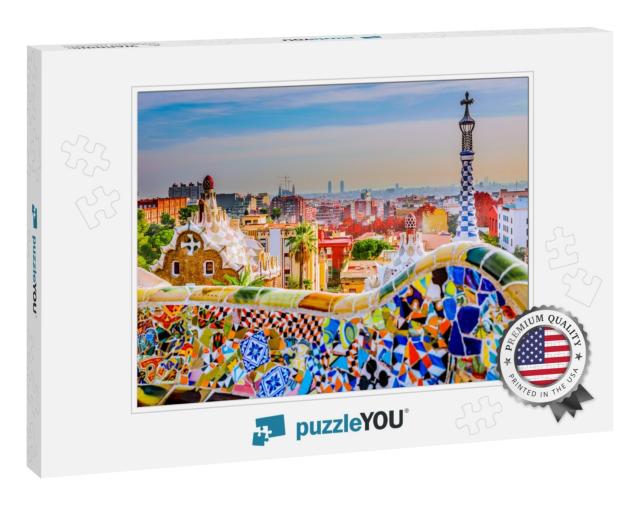 Park Guell Colors in Barcelona, Spain... Jigsaw Puzzle