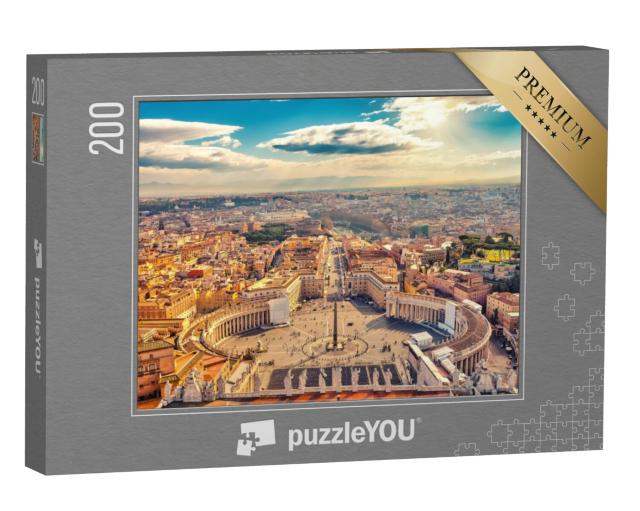 Puzzel 200 stukjes „Het Sint-Pietersplein in het Vaticaan, Rome“