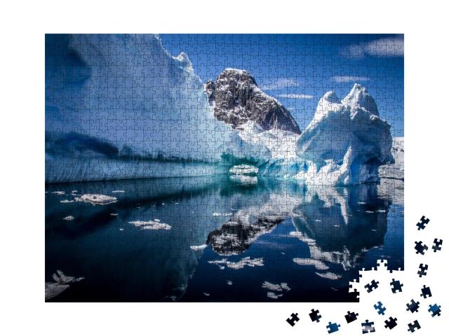 Puzzle 1000 Teile „Eisberge in der Antarktis“