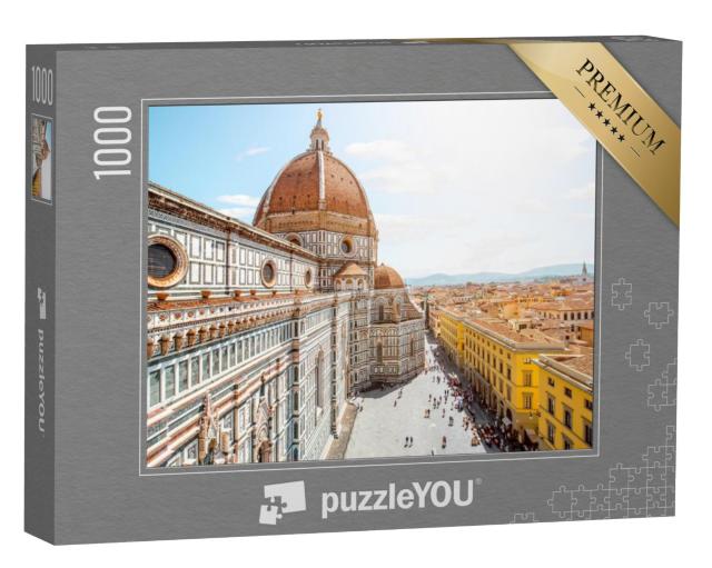 Puzzel 1000 stukjes „Kerk van Santa Maria del Fiore en het historische centrum van Florence“