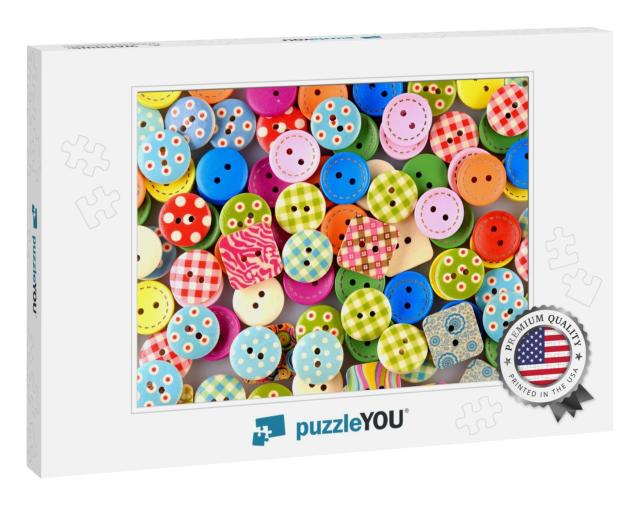 Sewing Buttons Background... Jigsaw Puzzle